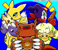 Guilmon terriermon renamon impmon digimonweb.png