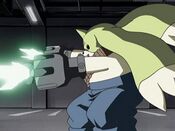Galgomon from Digimon Tamers.