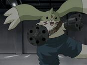 Galgomon from Digimon Tamers.