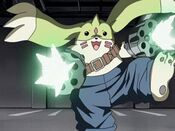 Galgomon from Digimon Tamers.