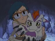 Gomamon with Jou from Digimon Adventure