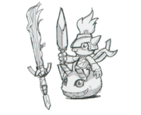 Spadamon sketch super xros wars7.png