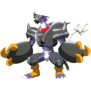 Xros Up Arresterdramon (Metal Tyranomon)