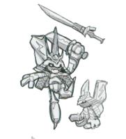 Spadamon sketch super xros wars2.png