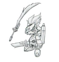 Spadamon sketch super xros wars3.png