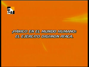 Pânico no Mundo Humano! O Exército Digimon Ataca! ("Panic in the Human World! The Digimon Army Attacks!")