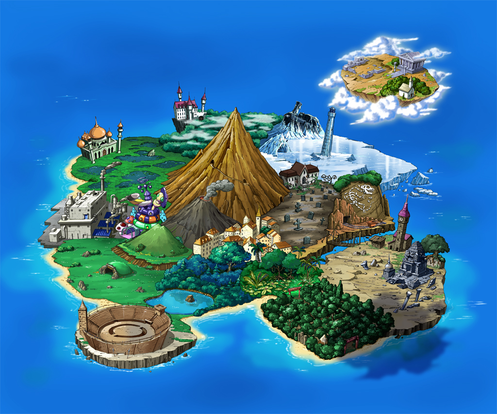 Version world. Покемон вилла фэнтези. Digital Island. Pokemon Villa Fantasy. World sur.