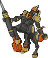 Knightchessmon black dssm battle hit.png