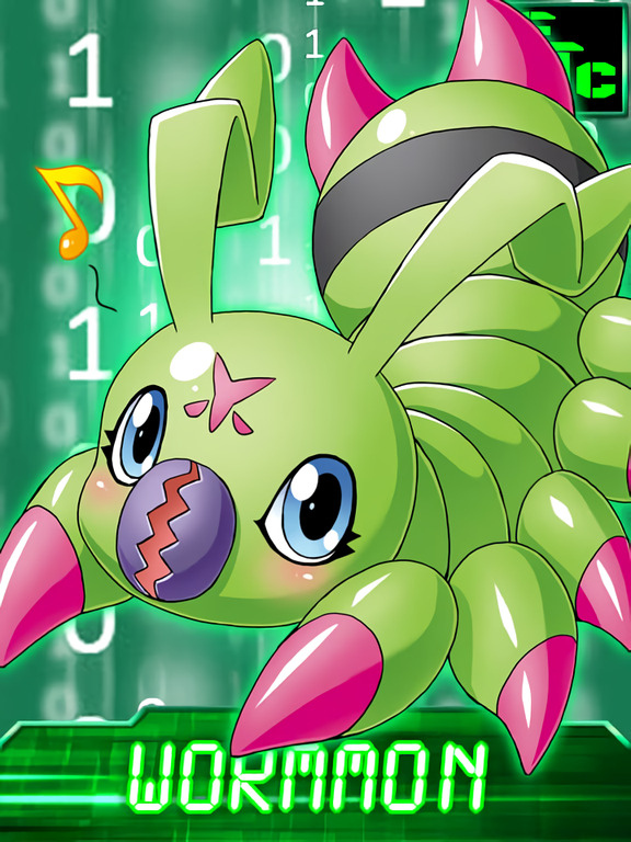 [Wormmon/Waspmon] Wormmon_collectors_card