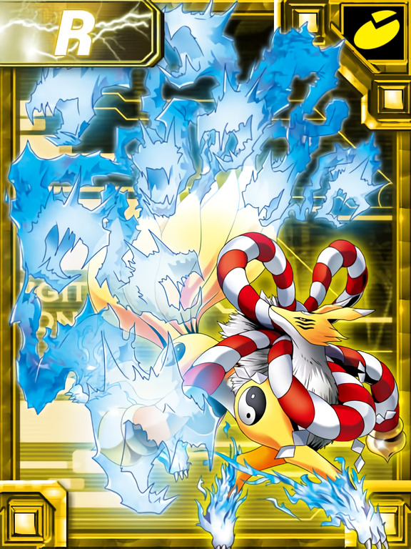 Renamon/Sakuyamon Miko Spirit Kyubimon_ex_collectors_card