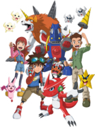 Digimon Xros Wars promo art