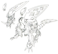 Bryweludramon lineart.png