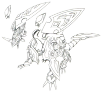 Bryweludramon lineart.png