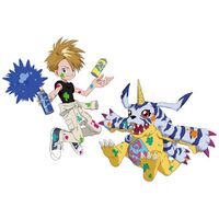 Ishida yamato gabumon adventure25th A3.jpg