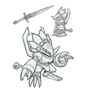 Spadamon sketch super xros wars.png