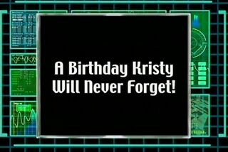 A Birthday Kristy Will Never Forget!)