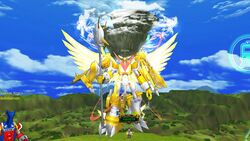 Shoutmon X7: Superior Mode in Digimon Masters