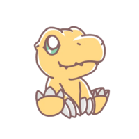 Agumon 25thcafe collab.png