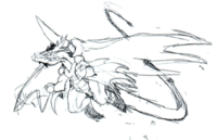 Wingdramon 20th sketch1.png