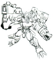 Blitzgreymon 20th sketch1.png