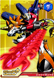 Shoutmon X4 - Wikimon - The #1 Digimon wiki