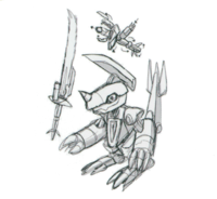 Spadamon sketch super xros wars8.png