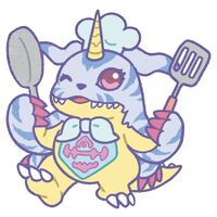 Gabumon andgallerycafe.jpg