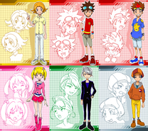 Digimon Xros Wars: The Young Hunters Who Leapt Through Time reference art