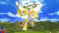Shoutmon X7: Superior Mode in Digimon Masters