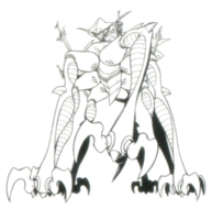 Ogudomon lineart.png