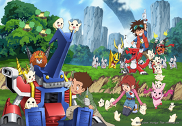 Digimon Xros Wars promo art