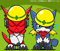 Shoutmon gumdramon digimonweb.png