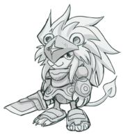 Spadamon sketch super xros wars15.png