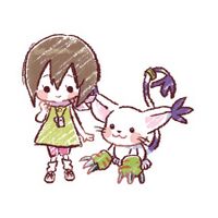 Yagami hikari tailmon graffart.jpg