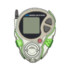 Green/white grips; white body; black buttons