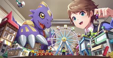 Monodramon and kaoru new century promo art.jpg